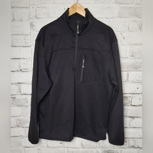 Gap Pull Over ¾ Zip-Up Black Sweater